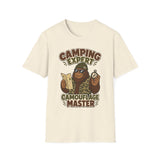 Camping Expert, Camouflage Master Bigfoot T-Shirt, Sasquatch Shirt, Funny Camping Tee, Sarcastic Outdoors Shirt, Outdoor Lovers Gift