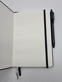 Personalized Floral Journal for Her, Custom Name Gerbera Daisy Notebook,  Vegan Leather A5 Lined Journal