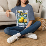 Easy Peasy Lemon Squeeze T-Shirt | Lemon Graphic Tee, Summer Fruit Design