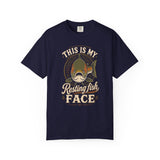 Resting Fish Face Shirt, Funny Fishing T-Shirt, Sarcastic Fisherman Graphic Tee, Trout Bass Angler Gift, Humorous Outdoor Unisex T-shirt
