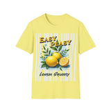 Easy Peasy Lemon Squeeze T-Shirt | Lemon Graphic Tee, Summer Fruit Design