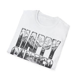 Happy Camper T-Shirt | Mountain Graphic Camping Tee, Outdoor Adventure Shirt & Nature Lover Gift