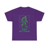 404 Not Found Bigfoot T-Shirt | Digital Matrix Sasquatch Tee