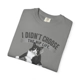 Cat Smoking a Cigarette | Funny Cat Meme T-Shirt | Catnip Humor Tee