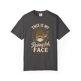 Resting Fish Face Shirt, Funny Fishing T-Shirt, Sarcastic Fisherman Graphic Tee, Trout Bass Angler Gift, Humorous Outdoor Unisex T-shirt