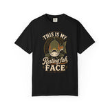 Resting Fish Face Shirt, Funny Fishing T-Shirt, Sarcastic Fisherman Graphic Tee, Trout Bass Angler Gift, Humorous Outdoor Unisex T-shirt