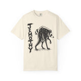 Jimothy Raccoon T-Shirt, Funny Cryptid Trash Panda Graphic Tee, Sketch design, Comfort Colors