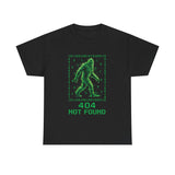 404 Not Found Bigfoot T-Shirt | Digital Matrix Sasquatch Tee