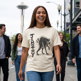 Jimothy Raccoon T-Shirt, Funny Cryptid Trash Panda Graphic Tee, Sketch design, Comfort Colors