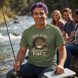 Resting Fish Face Shirt, Funny Fishing T-Shirt, Sarcastic Fisherman Graphic Tee, Trout Bass Angler Gift, Humorous Outdoor Unisex T-shirt