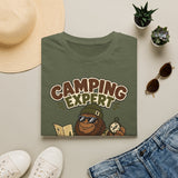 Camping Expert, Camouflage Master Bigfoot T-Shirt, Sasquatch Shirt, Funny Camping Tee, Sarcastic Outdoors Shirt, Outdoor Lovers Gift