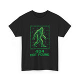 404 Not Found Bigfoot T-Shirt | Digital Matrix Sasquatch Tee