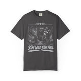Feral Cat Podcast Shirt, Stay Wild Stay Feral T-shirt, Funny Raccoon Trash Panda Graphic Tee, Animal Podcast Gift, Comfort Colors