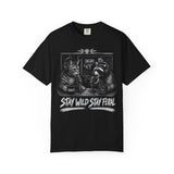 Feral Cat Podcast Shirt, Stay Wild Stay Feral T-shirt, Funny Raccoon Trash Panda Graphic Tee, Animal Podcast Gift, Comfort Colors