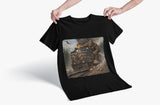 Bigfoot Riding Train Shirt, Vintage Locomotive Sasquatch T-Shirt, Funny Cryptozoology Graphic Tee, Outdoor Adventure Gift for Him