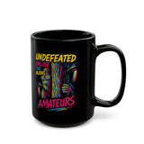 Undefeated Bigfoot Mug Graphic Mug | Black Ceramic Coffee Cup