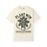 Plant Mom Shirt - Certified Plant Whisperer Graphic Tee, Comfort Colors, Gift for Plant Lover Garden Aesthetic Apparel