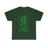 404 Not Found Bigfoot T-Shirt | Digital Matrix Sasquatch Tee