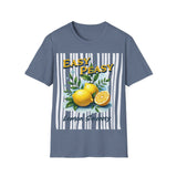 Easy Peasy Lemon Squeeze T-Shirt | Lemon Graphic Tee, Summer Fruit Design