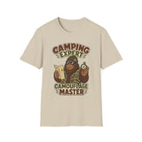 Camping Expert, Camouflage Master Bigfoot T-Shirt, Sasquatch Shirt, Funny Camping Tee, Sarcastic Outdoors Shirt, Outdoor Lovers Gift