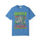 ADHD&D Dragon Castle Roll For Concentration T-Shirt | DnD Dice RPG Tee