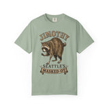 Jimothy Seattle's Mascot "Masked-OT" Raccoon Shirt, Vintage Trash Panda T-Shirt, Funny Graphic Tee, Quirky Seattle Mascot Unisex