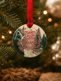 Sarcastic Christmas Ornament, My Favorite Holiday Tradition Is Complaining About How Cold It Is, Double Sided, Textured