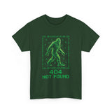 404 Not Found Bigfoot T-Shirt | Digital Matrix Sasquatch Tee