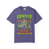 ADHD&D Dragon Castle Roll For Concentration T-Shirt | DnD Dice RPG Tee