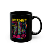 Undefeated Bigfoot Mug Graphic Mug | Black Ceramic Coffee Cup