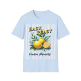 Easy Peasy Lemon Squeeze T-Shirt | Lemon Graphic Tee, Summer Fruit Design