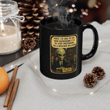 Alien Press Conference Mug | Black Ceramic 11oz or 15oz