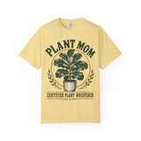 Plant Mom Shirt - Certified Plant Whisperer Graphic Tee, Comfort Colors, Gift for Plant Lover Garden Aesthetic Apparel