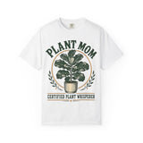 Plant Mom Shirt - Certified Plant Whisperer Graphic Tee, Comfort Colors, Gift for Plant Lover Garden Aesthetic Apparel