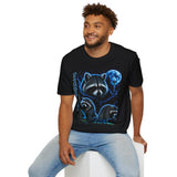 Jimothy Raccoon Three Moon Shirt, Funny Viral Meme T-Shirt, Retro 90s Graphic Vintage Trash Panda Tee, Celestial Animal Lover Gift