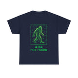 404 Not Found Bigfoot T-Shirt | Digital Matrix Sasquatch Tee