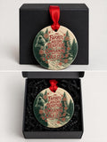 Sarcastic Christmas Ornament, My Favorite Holiday Tradition Is Complaining About How Cold It Is, Double Sided, Textured