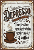 Sarcastic Metal Desk Sign, Funny Office Decor, 4x6" with Stand, Desk Sitter