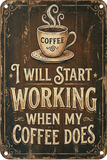 Sarcastic Metal Desk Sign, Funny Office Decor, 4x6" with Stand, Desk Sitter