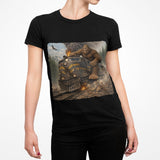 Bigfoot Riding Train Shirt, Vintage Locomotive Sasquatch T-Shirt, Funny Cryptozoology Graphic Tee, Outdoor Adventure Gift for Him
