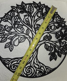 Tree of Life Wall Decor - Large Round 3D Wall Art - Inspired Living Room Hanging