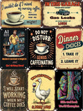 Funny Metal Sign, Quirky Sarcastic Sign for Garage, Office, Kitchen, Home Decor - Sublimated