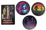 Retro Sarcastic Fridge Magnets | Coffee, Bigfoot, Alien Decor (Textured)