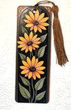 Textured Double-Sided Bookmark with Tassel | Mushroom, Highland Cow, Gothic Skulls, Cute Cats, Poppies, Floral Gift