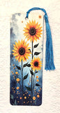 Textured Double-Sided Bookmark with Tassel | Mushroom, Highland Cow, Gothic Skulls, Cute Cats, Poppies, Floral Gift