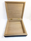 Rustic Sunflower Barn Wooden Keepsake Box – Textured Art Trinket Jewelry Storage (7x7x2.75)