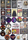 Retro Sarcastic Fridge Magnets | Coffee, Bigfoot, Alien Decor (Textured)