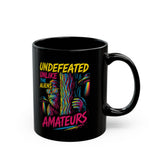 Undefeated Aliens Graphic Mug | Black Ceramic Coffee Cup