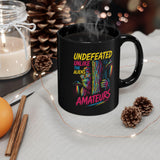 Undefeated Aliens Graphic Mug | Black Ceramic Coffee Cup