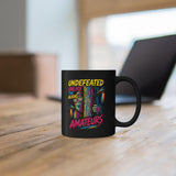 Undefeated Aliens Graphic Mug | Black Ceramic Coffee Cup
